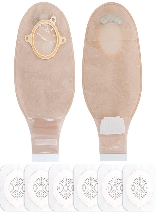 SUCONBE Ostomy Supplies, 21PCS Colostomy Bag with Hook-and-Loop Closure- 15 PCS Two Piece Drainable Pouches and 6PCS Stoma Skin Barrier,Ostomy Supplies for Ileostomy Stoma Care - Image 1